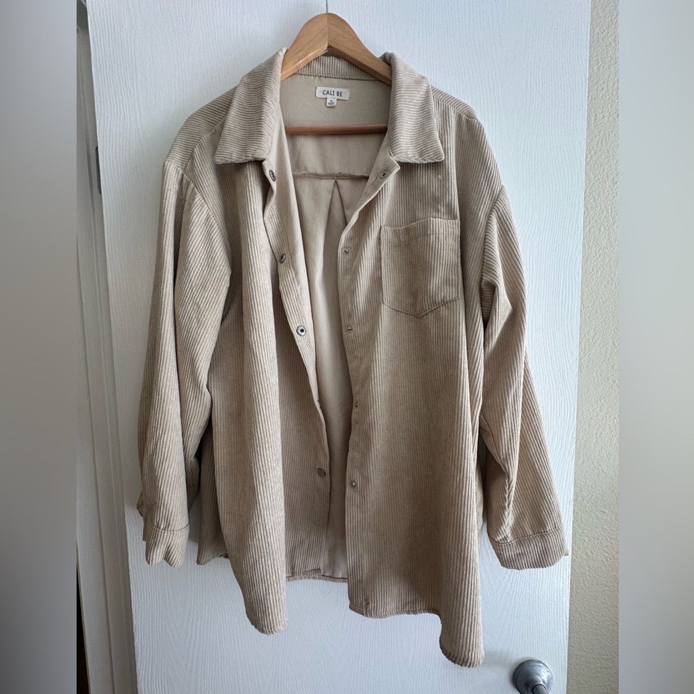 Beige Corduroy shirt